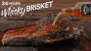 24hrs WHISKEY BBQ Brisket Experiment!