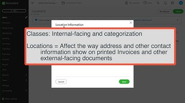 Using Locations vs Classes in QuickBooks Online