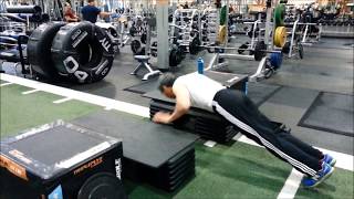 Stepper Push Ups