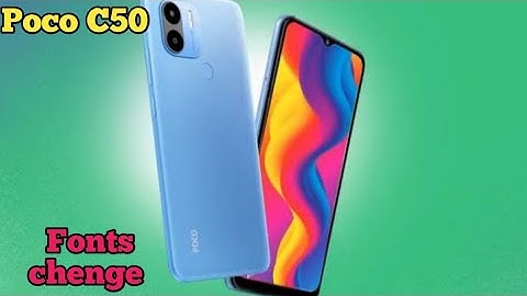 Font Change In Poco C50, How To Change Font Style In Poco C50, Poco C50  Mein Font Style Setting