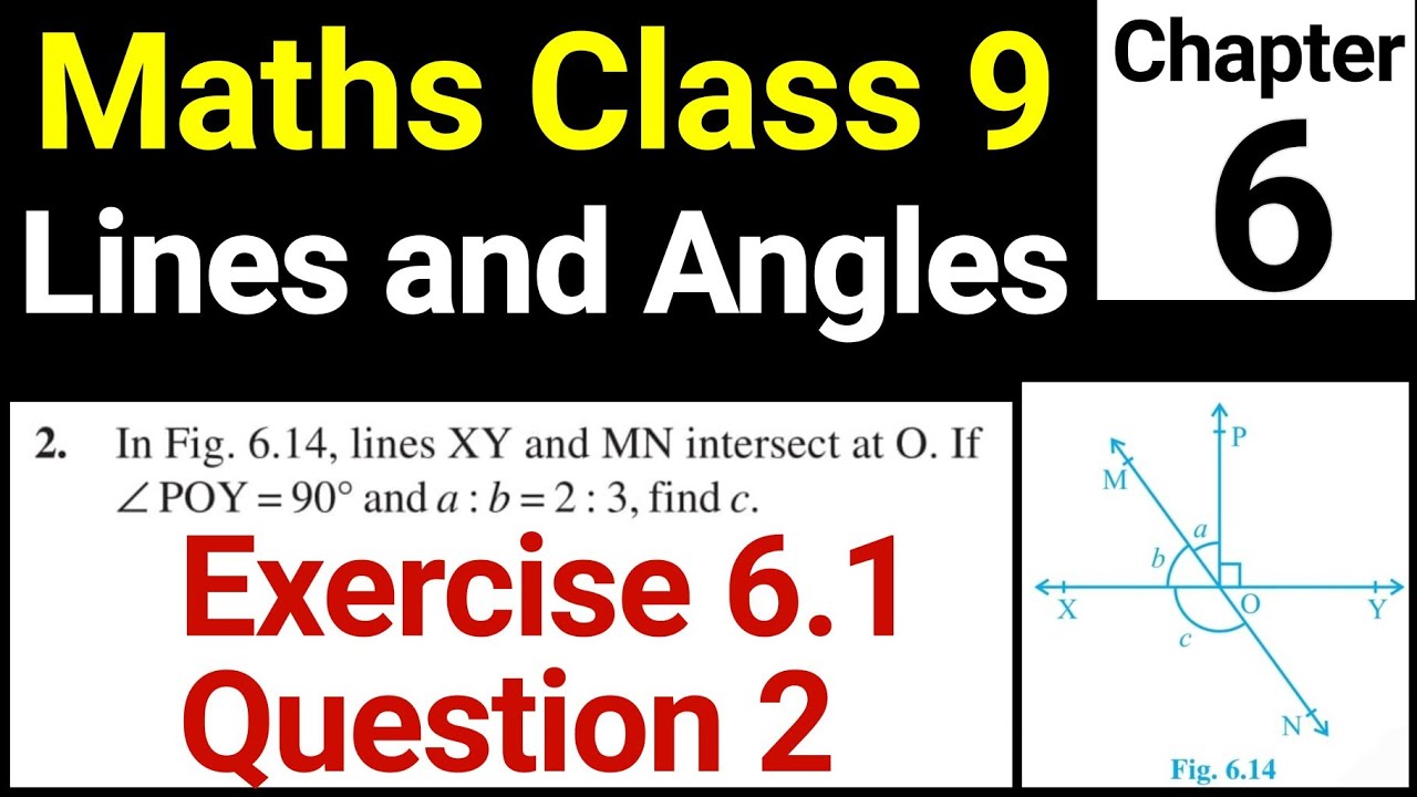 Maths class 9 exercise 6 1 question 2 chapter 6 lines and angles