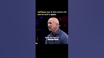 Jeff Bezos Says AI Data Centers Will Soon Be Built in Space #innospace @OpenAI #ai #innovation