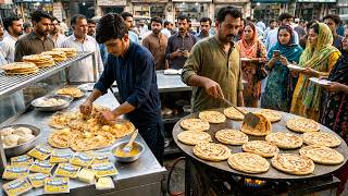 Original Petai Paratha | Insane Multi-layered Lachha Paratha Making | Pakistani Street Food