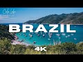 Brazil 4k  visit brazil with aerial views and ambient music  flying drone footage