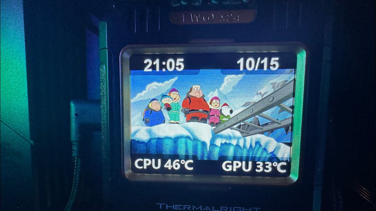 Как добавить пользовательские изображения в thermalright frozen warfare aio