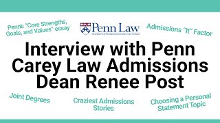 Interview with Penn Law Admissions Dean Renee Post