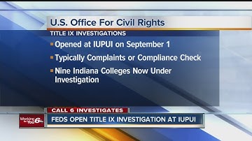 Federal Government opens Title IX investigation at IUPUI