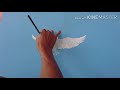 Cách vẽ chim bồ cầu trên trần mây