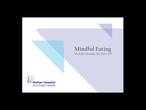 HealthyU webinar series - How to practice mindful eating