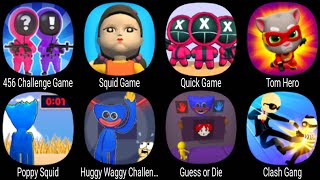 456 Challenge Game, Squid Game, Quick Game, Tom Hero, Poppy Squid, Huggy Waggy Challenge, Clash Gang screenshot 5