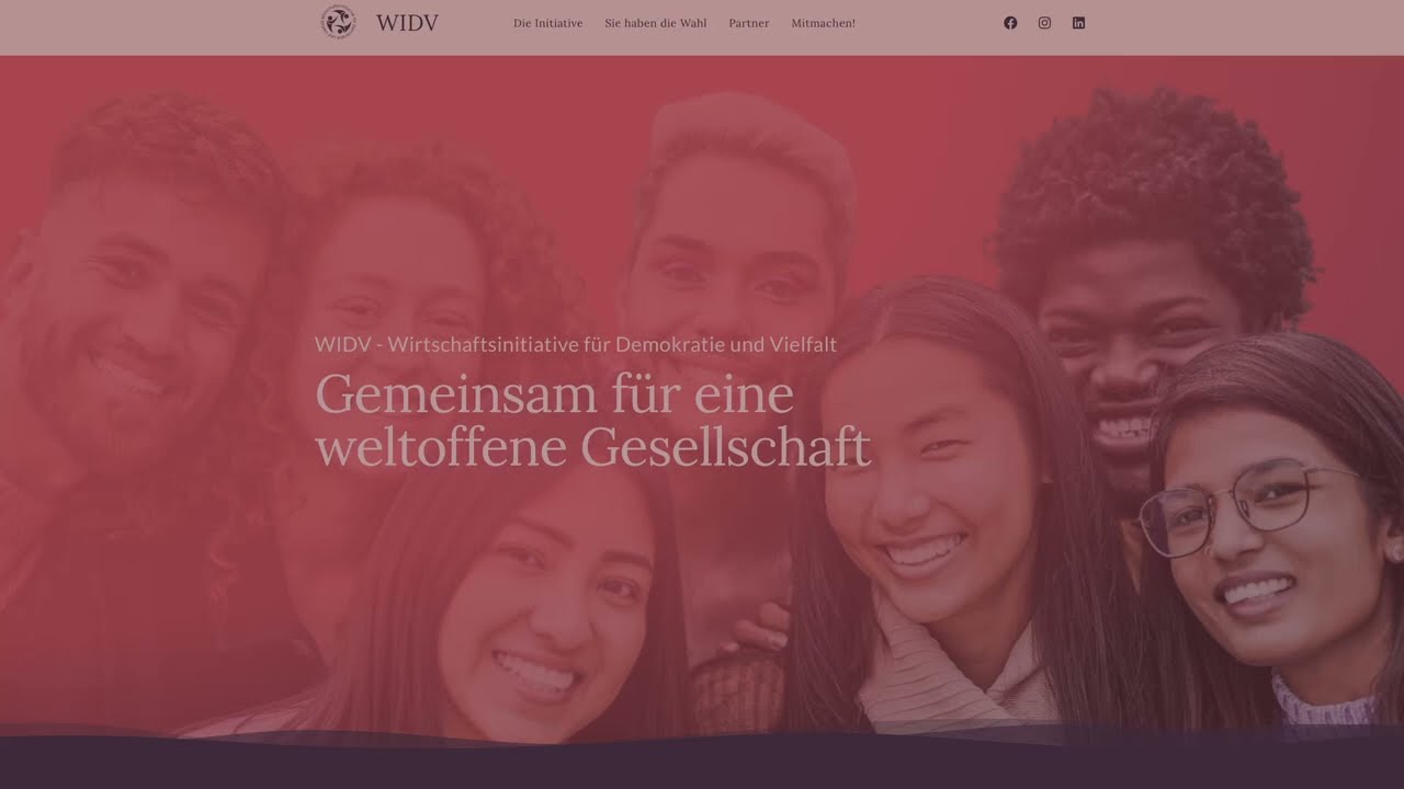 Website Design Promo 🌐 WIDV.DE 🌐 UX/UI 