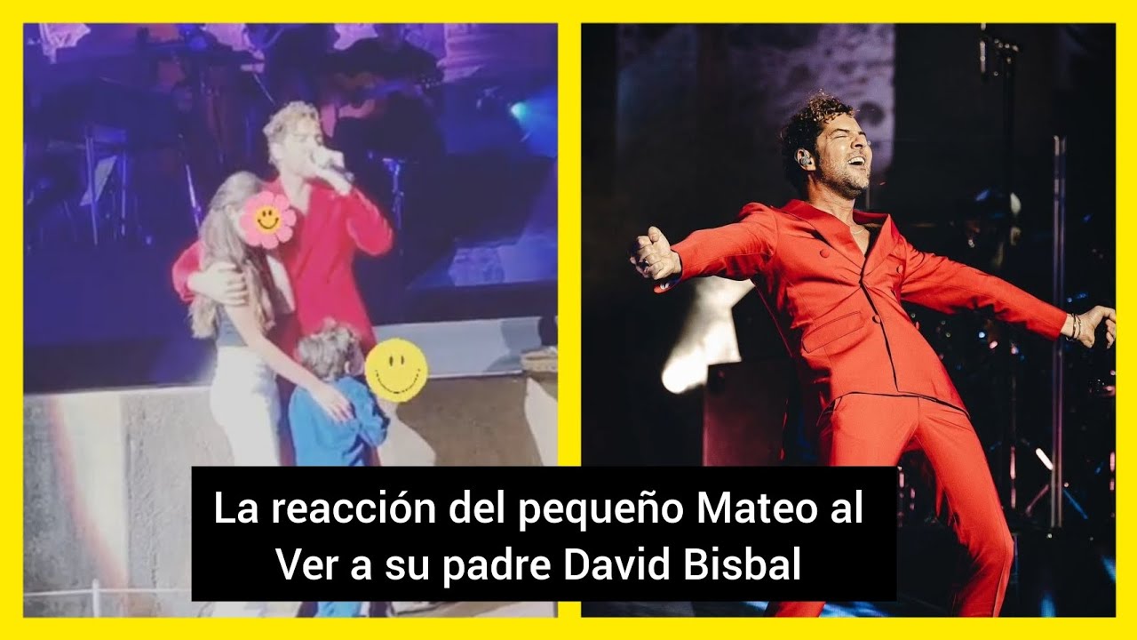 ❤️El grito del pequeño Mateo al ver a su padre David Bisbal en el escenario