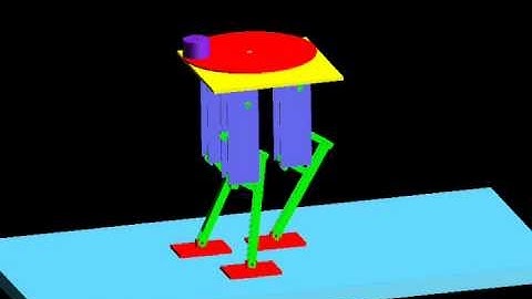 Simulation of a novel tripod walking robot in MSC.ADAMS