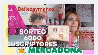 ☺️❤️6000 suscriptores ❤️☺️ sorteo apúntate.#mercadona #maquillaje #belleza #beauty #sorteo