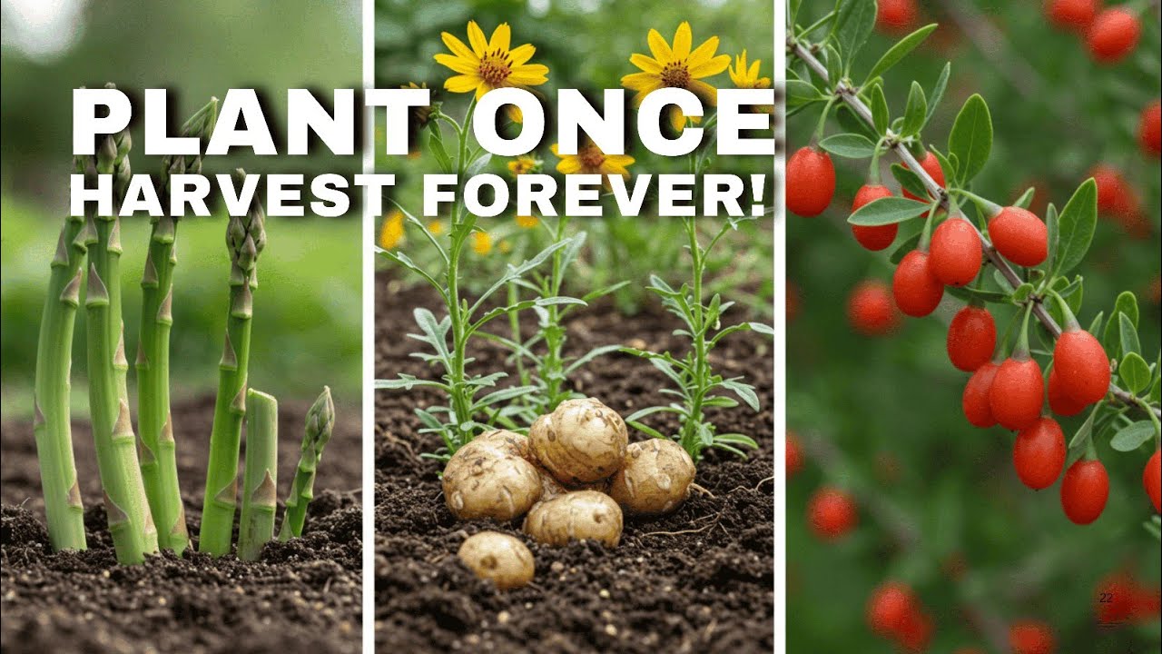 Plant These 15 Perennial Crops ONCE… and Harvest Forever!