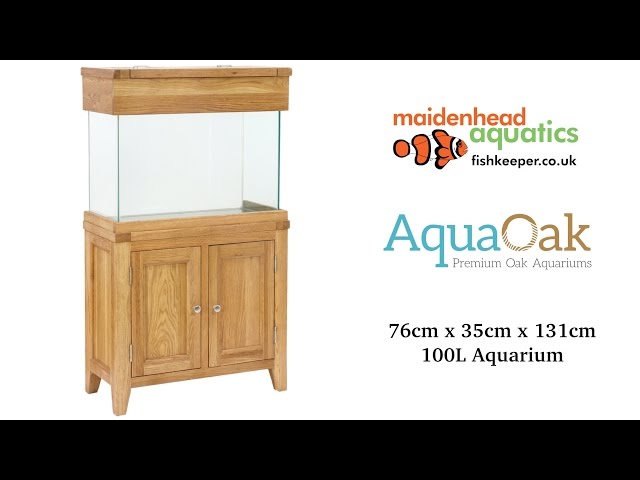 Aqua Oak 76cm 'Two Doors' Aquarium and Cabinet - YouTube