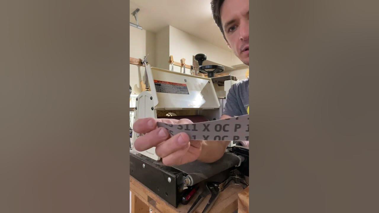 TIPS for changing sandpaper roll on Jet 1020 Drum Sander YouTube