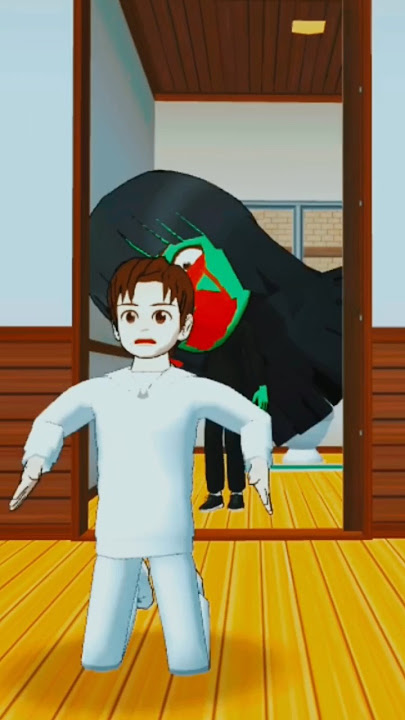 Hey there is a ghost in the toilet.😈👽#trending #viral #sakuraschoolsimulator #sakura #gaming #games