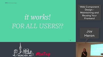 Web Component Design – Maintaining and Reusing Your Frontend by Joy Heron