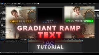 Smooth Gradient Ramp Text Effect ✨ | After Effects Beginner Tutorial | Slowed Editz