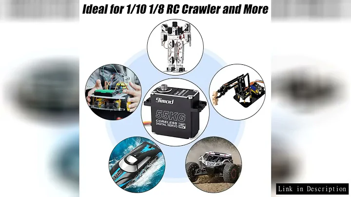 9imod 55kg Waterproof Servo IP67 180/270 Magnetic Sensor High Torque Coreless Digital Servo Full Met