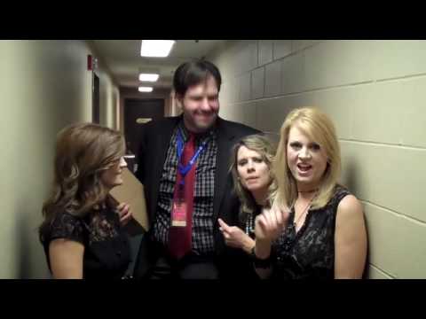 Sisters with Norman Holland at Dove Awards Preshow