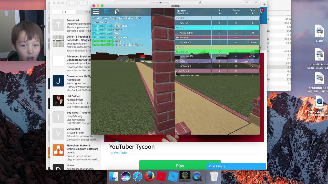 Roblox Youtube Tycoon Fgteev Is In There - 