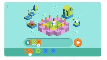 [Only 4 Blocks on Level 6, World shortest solution] Google 50 years of kids programming language