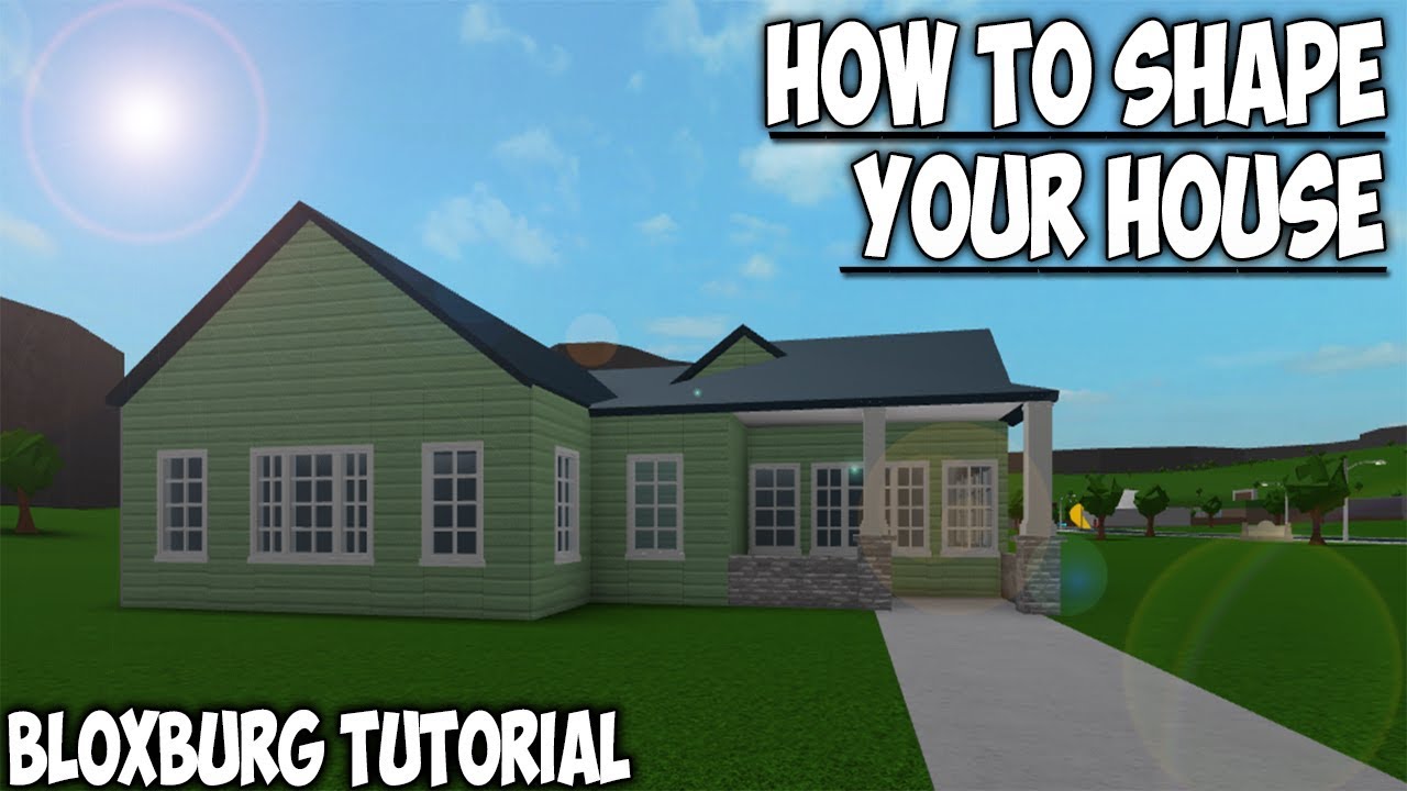 How To Shape A House Bloxburg Tutorial Youtube
