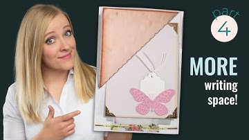 My go to junk journal page to easily add lots of extra writing space - Part 4 of my 5 panel series