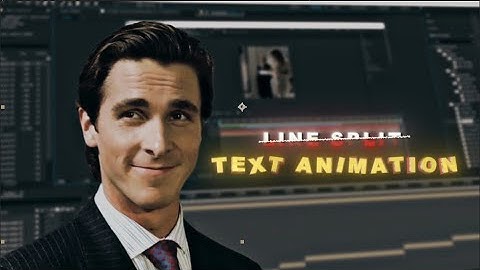 Line split text animation in After effects | Tutorial | Text animation | #tutorial