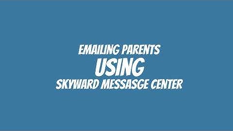 Sending an Email through Skyward