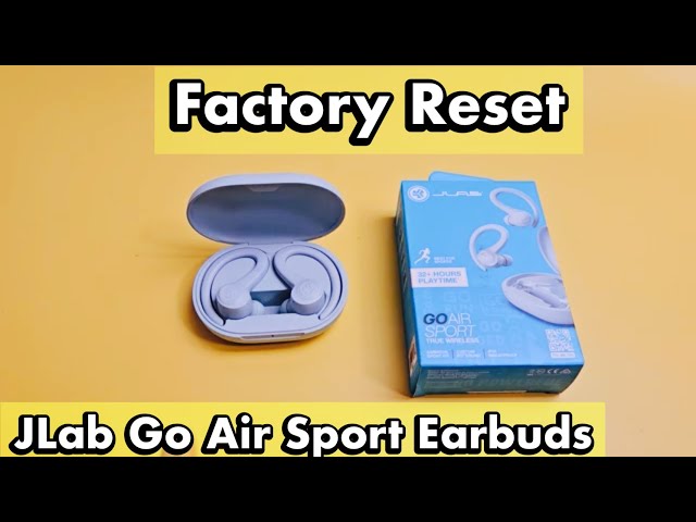 How to Factory Reset : JLab Go Air Sport Earbuds (Fix Problems Pairing, One  Side Not Work, etc) 