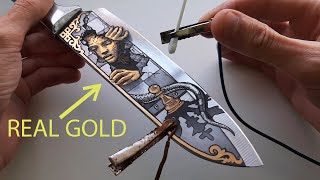 картинка: Я превращаю кухонный нож в произведение искусства.