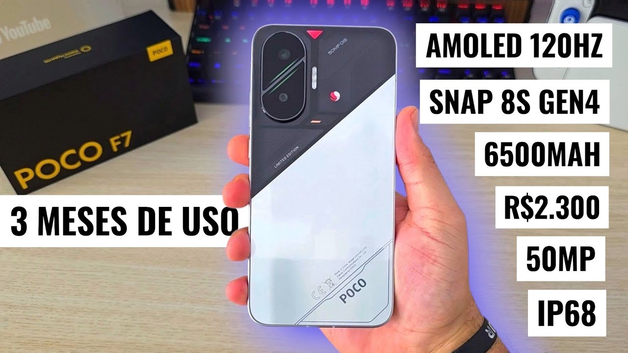 3 MESES DE USO COM POCO F7 OPINIÃO SINCERA! 