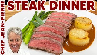 Delicious Steak Dinner Recipe! | Chef Jean-Pierre