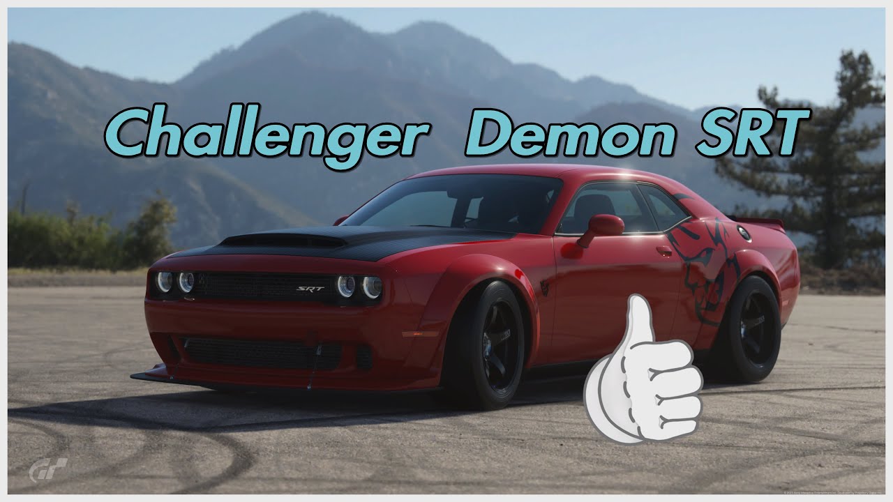Gran Turismo 7. Dodge Challenger Demon SRT '18, Full Tune and Test.