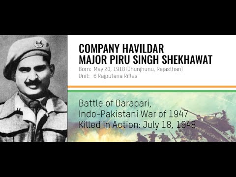 Param Vir Chakra Company Havildar Major Piru Singh Shekhawat - YouTube