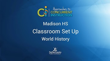 Concurrent Instruction: Classroom Set-up (Secondary)