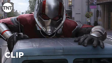 Ant-Man and The Wasp: Scott Lang, Hope Van Dyne, and Ava Starr Car Chase [CLIP] | TNT