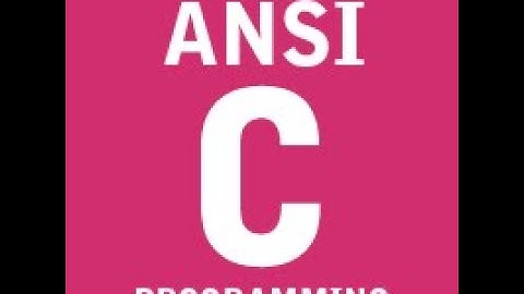 ANSI C From ZERO Day 1 BENGALI 11 03 2020