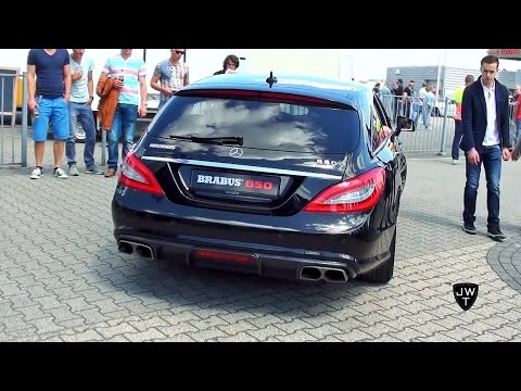 850HP(!) Mercedes-Benz BRABUS CLS 850 Shooting Brake 6.0 BiTurbo LOUD On Track Exhaust SOUNDS!