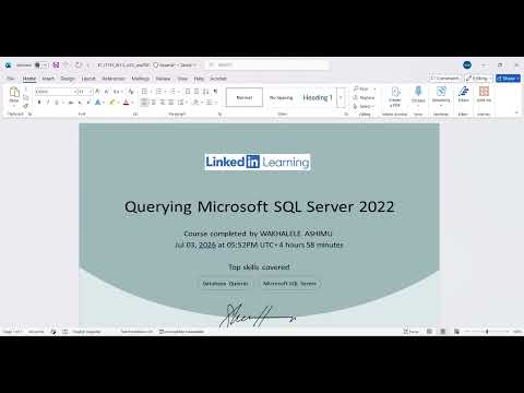 Querying Microsoft SQL Server