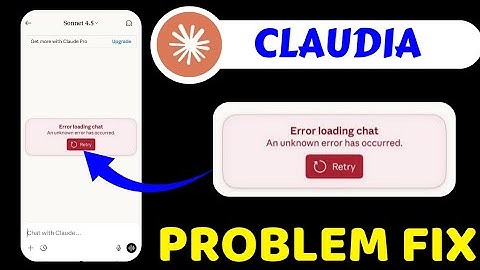 Claude Error Loading Chat Error Problem || Claude chat Loading Error Problem Today Fix