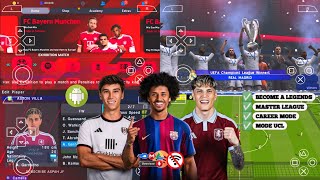 eFootball PES 2026 PPSSPP Android Offline Full Update UCL & League Kits 2026/2027 Season 4K Graphics