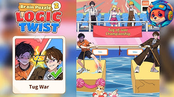 Brain Puzzle 2: Logic Twist Level 33 TUG WAR | Walkthrough & Solution Mobile 