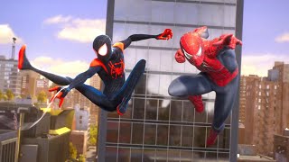 Peter and Miles Vs Sandman with Raimi Suit and ITSV Suit  Marvel's SpiderMan 2