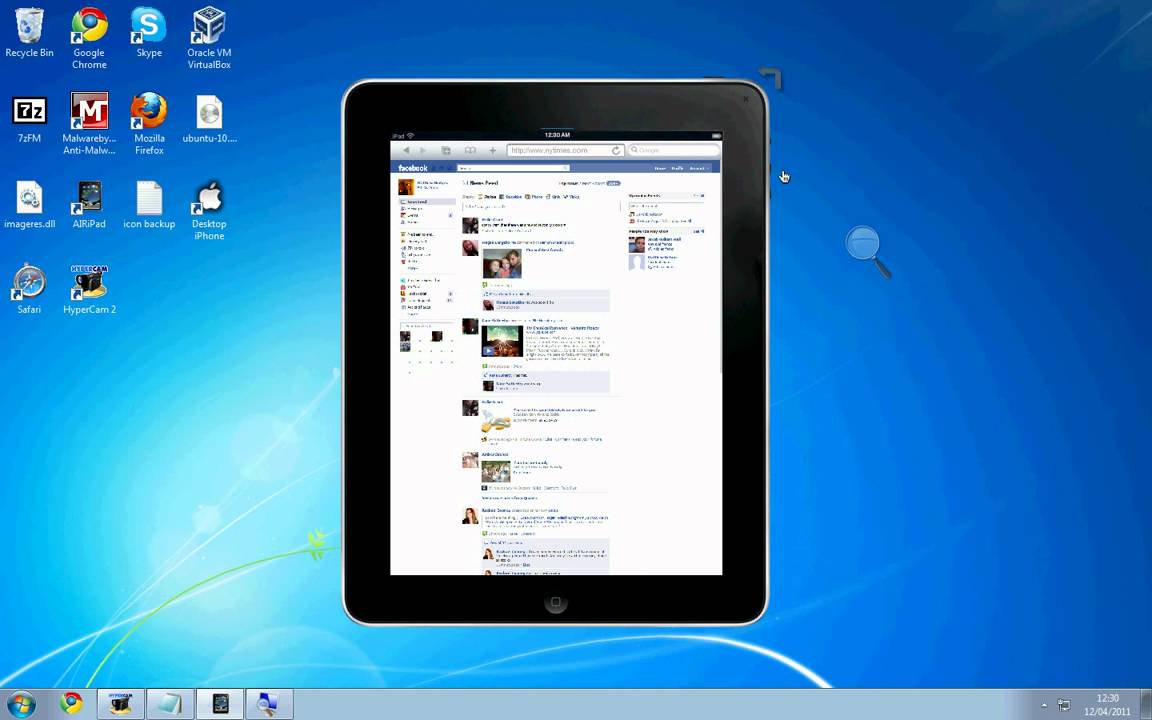 How To Use Facebook On Virtual Ipad YouTube