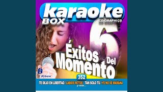 Te Dejo En Libertad (Karaoke Version)