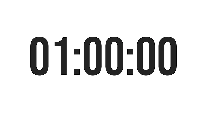 1 HOUR TIMER - COUNTDOWN TIMER (MINIMAL) - With Alarm